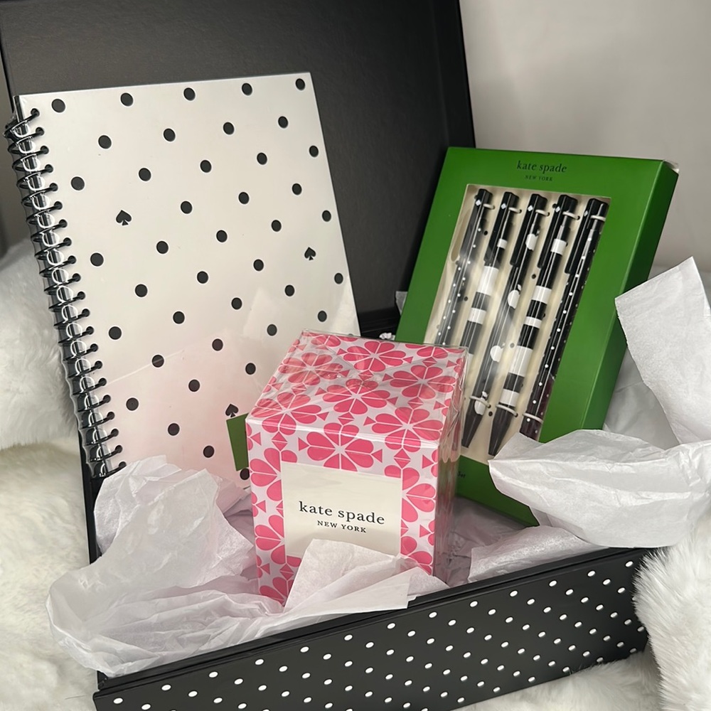 The Cutest Kate Spade ♠️ College Ready BEAUTY & Notebook bundle